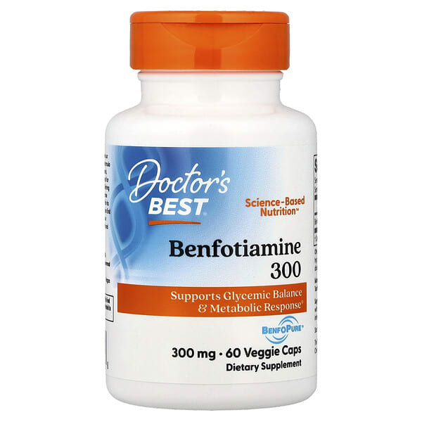 drb00270_v_106.jpg бенфотиамин 300, 300 мг, 60 растительных капсул — Doctor's Best