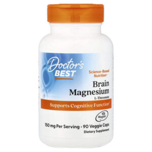 магний для мозга с Magtein®, 90 растительных капсул (50 мг в 1 капсуле) — Doctor's Best