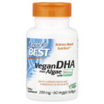 веганская ДГК из водорослей с Life's DHA™, 200 мг, 60 растительных капсул — Doctor's Best