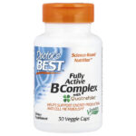 комплекс активных витаминов B с Quatrefolic, 30 вегетарианских капсул — Doctor's Best