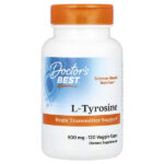 Best, L-тирозин, 500 мг, 120 вегетарианских капсул — Doctor's Best