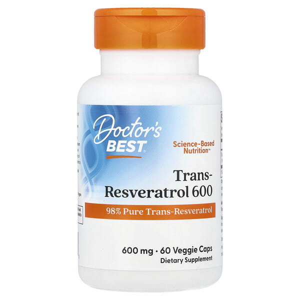 drb00416_v_81.jpg транс-ресвератрол 600, 600 мг, 60 вегетарианских капсул — Doctor's Best