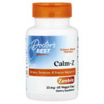 Calm-Z с зембрином, 25 мг, 60 растительных капсул — Doctor's Best