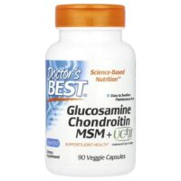 глюкозамин, хондроитин и МСМ с UCII®, 90 растительных капсул — Doctor's Best