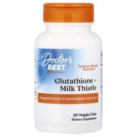 Глутатион и расторопша, 60 растительных капсул — Doctor's Best
