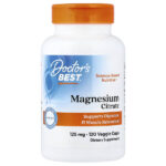 цитрат магния, 125 мг, 120 растительных капсул — Doctor's Best