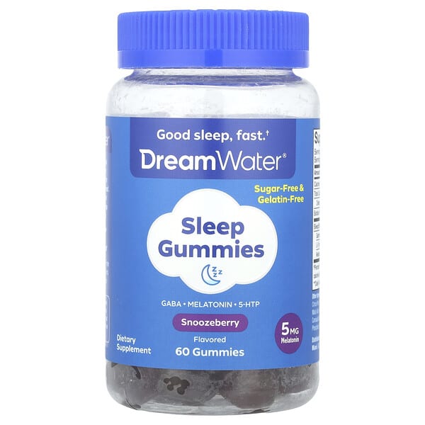 drm00255_v_24.jpg Dream Water, Жевательные мармеладки для сна, Snoozeberry, 60 жевательных таблеток