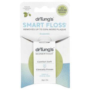 Ecosentials™, Smart Floss®, натуральный кардамон, 27 м (30 м) — Dr. Tung's