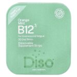 B12, апельсин и мята, 30 полосок для полости рта — Diso