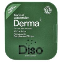 Derma, тропический арбуз, 30 полосок для полости рта — Diso