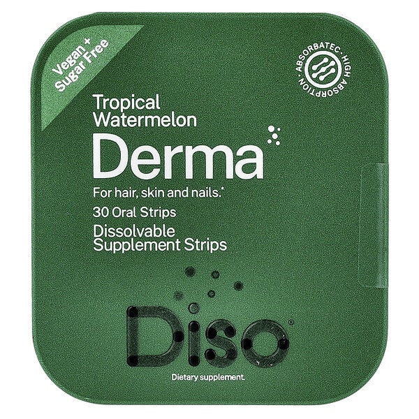 dso48004_v_9.jpg Derma, тропический арбуз, 30 полосок для полости рта — Diso