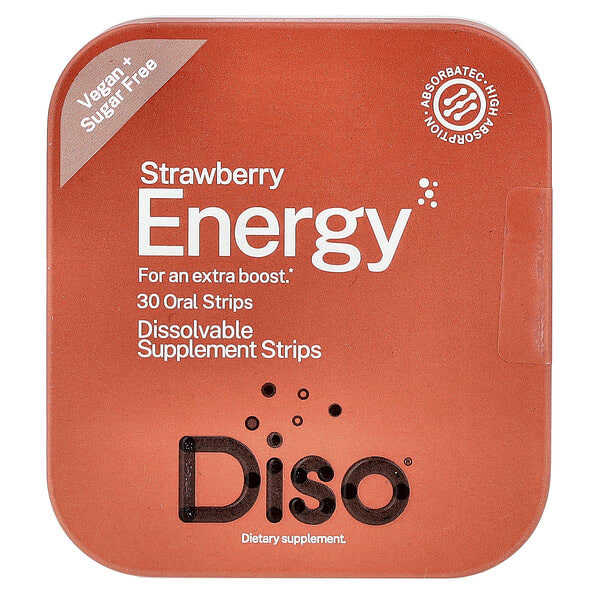 dso48005_v_9.jpg Energy, клубника, 30 полосок для полости рта — Diso