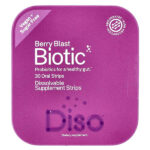 Biotic, ягодный вкус, 30 полосок для полости рта — Diso