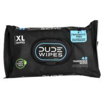 Dude Products, Салфетки, которые можно смывать, без отдушек, 48 салфеток