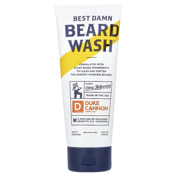 duk00229_v_8.jpg Best Damn Beard Wash®, хефевайцен с цитрусом, 177 мл (6 жидк. унц.) — Duke Cannon Supply Co.
