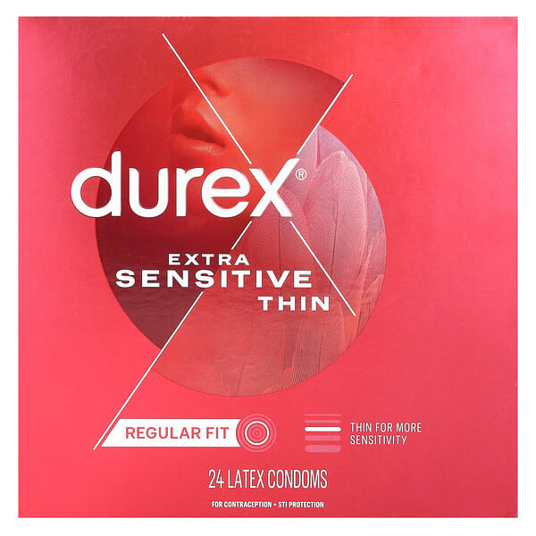 dur24100_v_18.jpg Thin, для чувствительных глаз, Regular Fit, 24 латексных презерватива — Durex