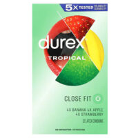 тропический аромат, плотное прилегание, 12 латексных презервативов — Durex