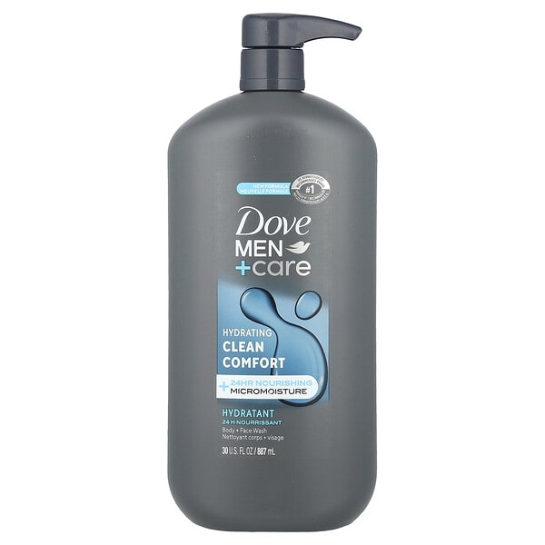 dve02061_v_12.jpg Men + Care, гель для душа и тела, комфортное очищение, 887 мл (30 жидк. унц.) — Dove
