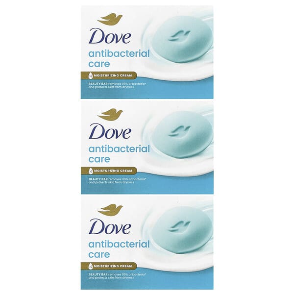 dve02624_v_48.jpg Care & Protect, антибактериальное косметическое мыло, 3 шт. по 90 г (3,17 унции) — Dove