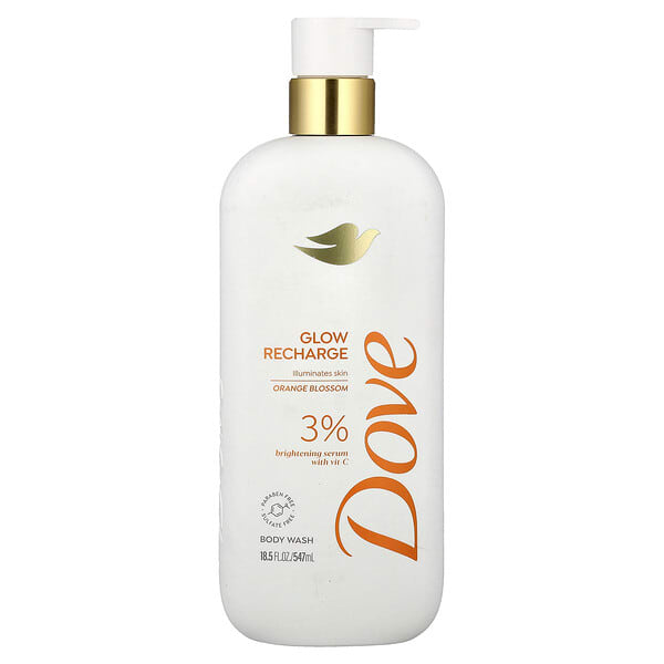 dve04940_v_24.jpg Glow Recharge, гель для душа, цветы апельсина, 547 мл (18,5 жидк. унции) — Dove