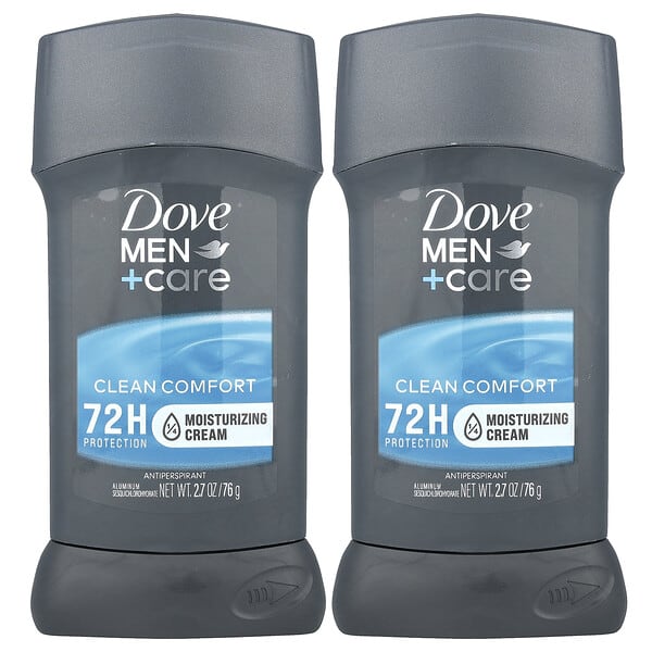 dve30209_v_35.jpg Men + Care, дезодорант-антиперспирант, комфорт, 2 шт. В упаковке, 76 г (2,7 унции) — Dove