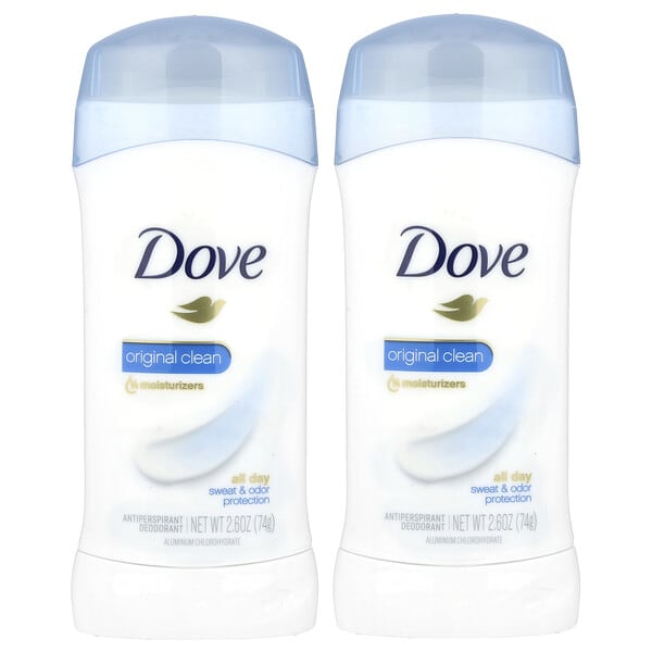 dve51910_v_37.jpg Дезодорант-антиперспирант, Original Clean, 2 упаковки по 74 г (2,6 унции) — Dove