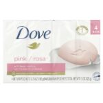 Мыло Beauty Bar с глубоким увлажнением, розовое, 4 насадки по 4 унции (113 г) каждая — Dove — изображение 2