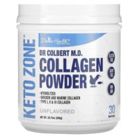 Компанией Dr. Colber's Keto Zone, коллаген в порошке, без добавок, 588 г (20,74 унции) — Divine Health