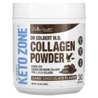 Компанией Dr. Colber's Keto Zone, коллагеновый порошок, со вкусом темного шоколада, 630 г (22,22 унции) — Divine Health