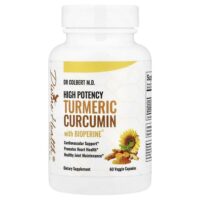 куркума с экстрактом BioPerine, высокая эффективность, 60 растительных капсул — Divine Health