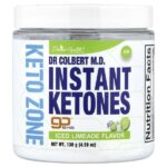 Компания Dr. Coliber MD, Keto Zone, растворимые кетоны, со вкусом холодного лаймада, 130 г (4,59 унции) — Divine Health