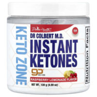 Компания Dr. Coliber MD, Keto Zone, быстрорастворимые кетоны, со вкусом малинового лимонада, 130 г (4,59 унции) — Divine Health