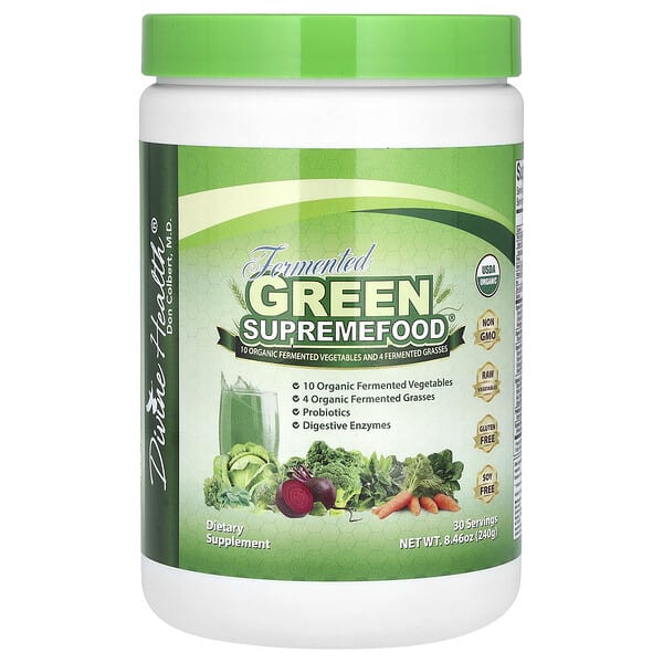 dvh99329_v_8.jpg Ферментированный зеленый продукт Supremefood®, 240 г (8,46 унции) — Divine Health