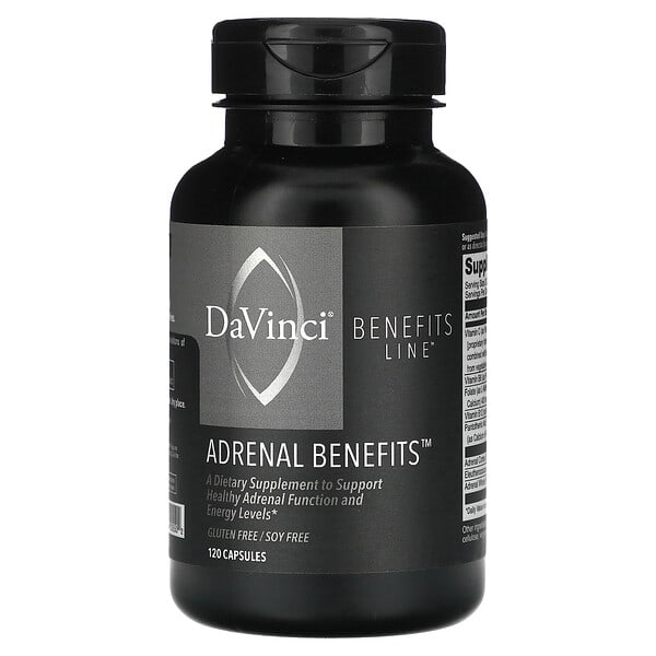 dvi00550_v_12.jpg Benefits Line, Adrenal Benefits, 120 капсул — DaVinci Laboratories