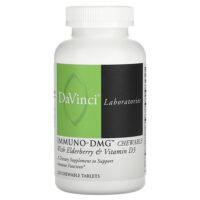 Immuno-DMG, жевательные таблетки с бузиной и витамином D3, 120 жевательных таблеток — DaVinci Laboratories