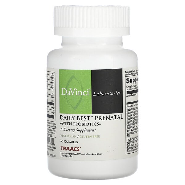 dvi01346_v_8.jpg Daily Best Prenatal с пробиотиками, 60 капсул — DaVinci Laboratories