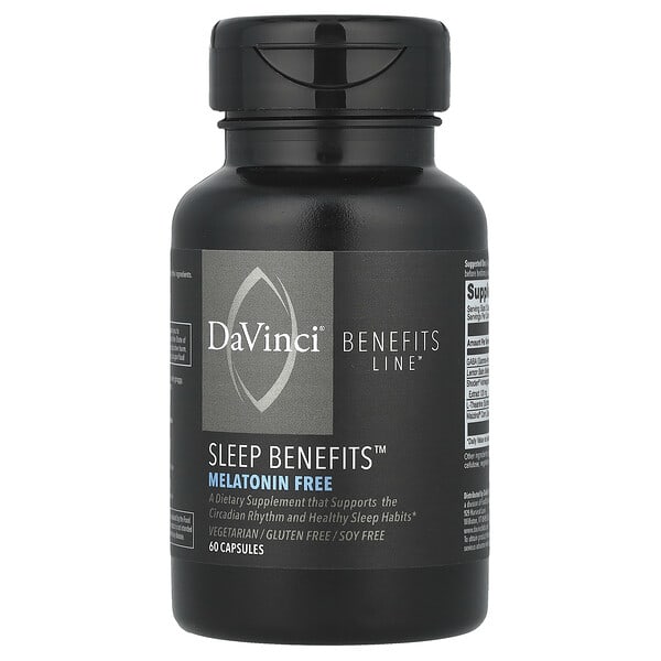 dvi01875_v_24.jpg Sleep Benefits™, без мелатонина, 60 капсул — DaVinci Laboratories