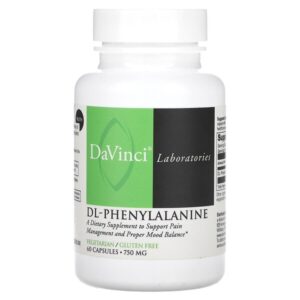 DL-фенилаланин, 750 мг, 60 капсул — DaVinci Laboratories