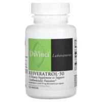 Ресвератрол-50, 50 мг, 120 капсул — DaVinci Laboratories