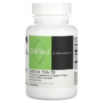 Green Tea-70, без кофеина, 60 капсул — DaVinci Laboratories