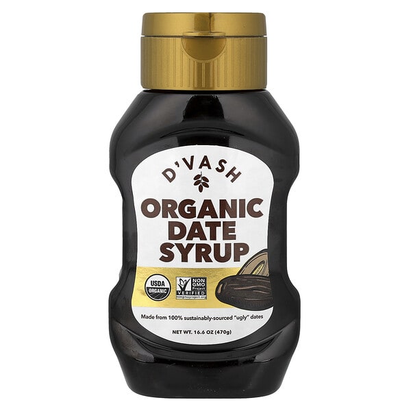 dvs00030_v_24.jpg D'vash Organics, Органический финиковый сироп, 470 г (16,6 унции)