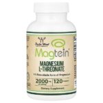 Magtein®, L-треонат магния, 120 капсул (500 мг в 1 капсуле) — Double Wood Supplements