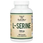 L-серин, 180 капсул (500 мг в 1 капсуле) — Double Wood Supplements