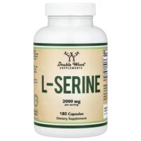 L-серин, 180 капсул (500 мг в 1 капсуле) — Double Wood Supplements