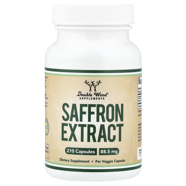 dws00755_v_10.jpg Saffron Extract, 88.5 mg, 210 Capsules — Double Wood Supplements