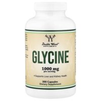 глицин, 300 капсул (500 мг в 1 капсуле) — Double Wood Supplements