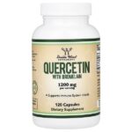 Кверцетин с бромелаином, 120 капсул — Double Wood Supplements