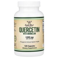Кверцетин с бромелаином, 120 капсул — Double Wood Supplements