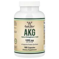 AKG, 180 капсул (500 мг в 1 капсуле) — Double Wood Supplements