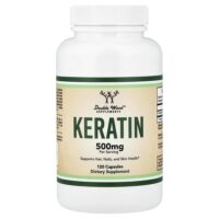 Кератин, 120 капсул (250 мг в каждой капсуле) — Double Wood Supplements
